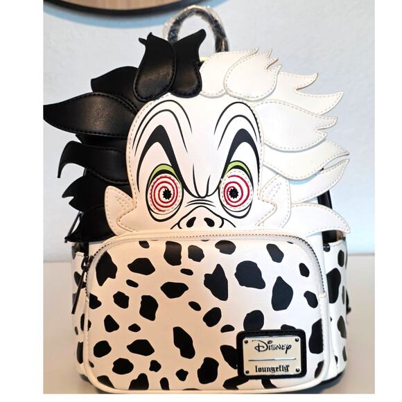 Loungefly Disney 101 Dalmatians Cruella Figural Mini Backpack | NWT